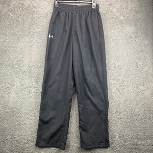 Under Armour‎ Mens Black Loose Fit Athletic Training Warm Up Pants Size Small